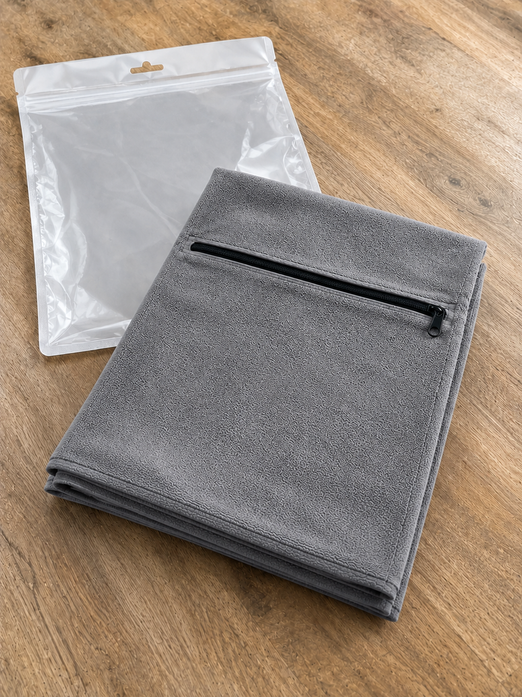 Serviette de sport avec rangement intégré